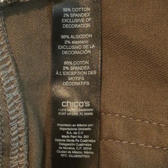 Chico’s Black Label Collection Camo Ankle Jeans 2P - Picture 4 of 8